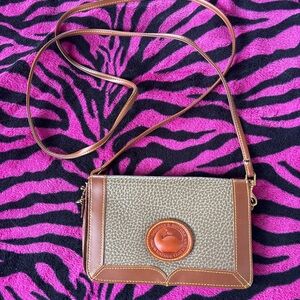 Dooney & Bourke Brown and Beige Crossbody Bag